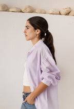Lilac Gingham Shirt