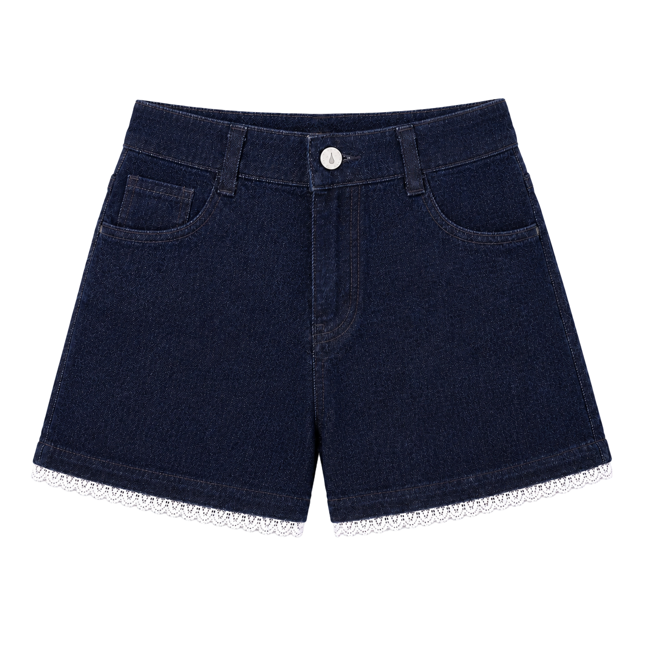 Lace & Denim Shorts