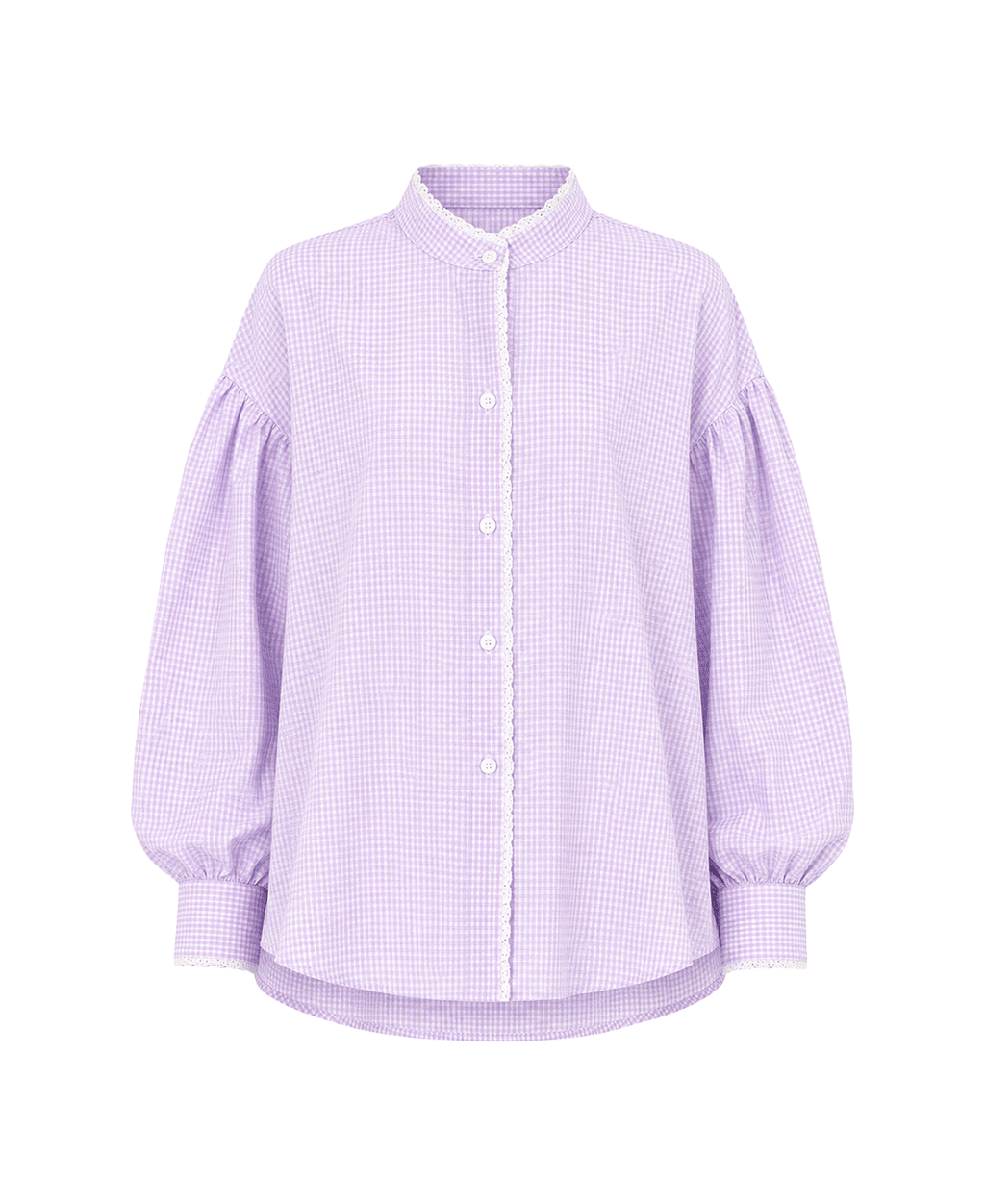 Lilac Gingham Shirt