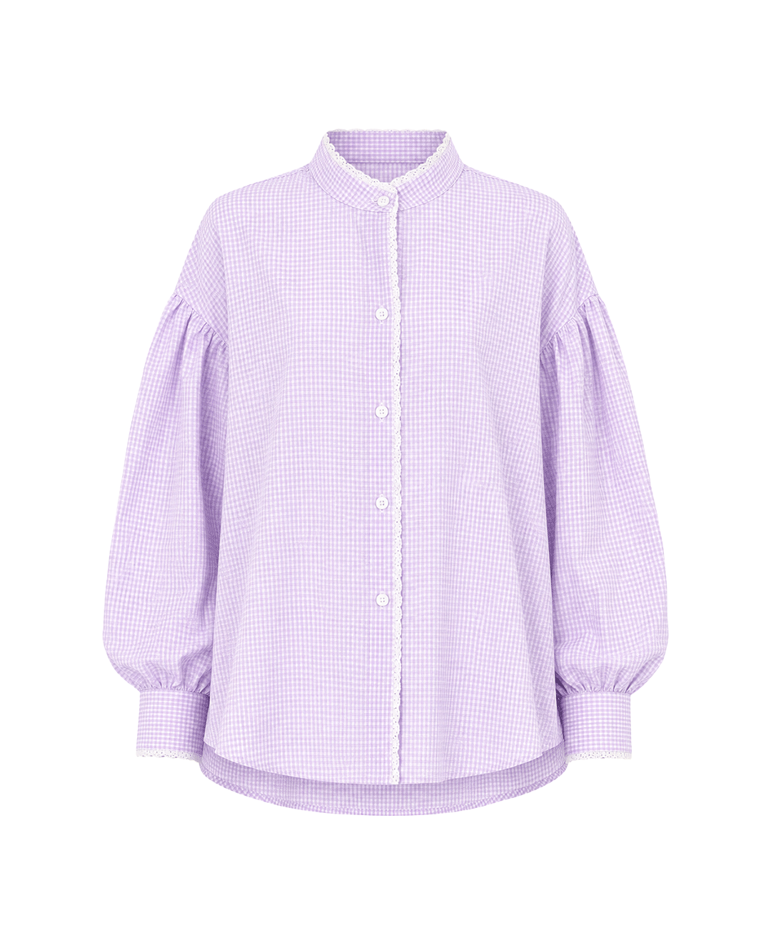 Lilac Gingham Shirt
