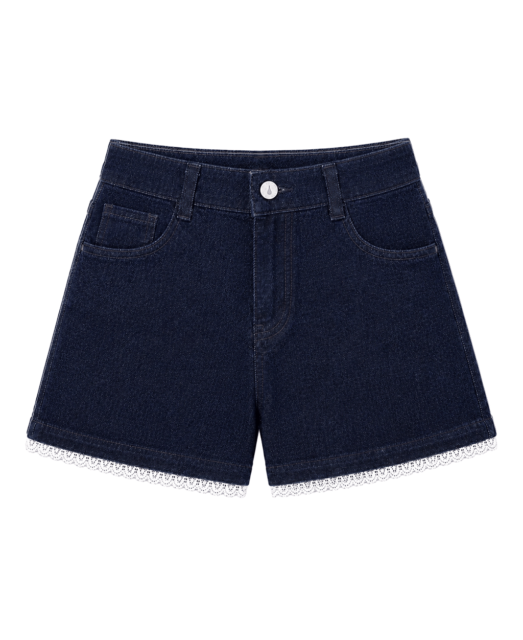 Lace & Denim Shorts